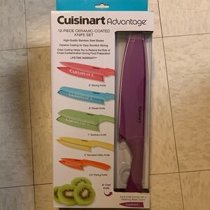 Cuisinart Advantage 12-Piece Ceramic-Coated Knife Set with Matching Blade Guards